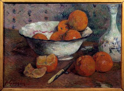 Stilleben med appelsiner. Maleri av Paul Gauguin (1848 - 1903), ca 1880. Olje på lerret. Mål: 0,33 X 0,46 m. Rennes, Museum of Fine Arts av Paul Gauguin