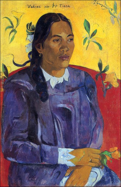 Tahiti: Vahine No Te Tiare (Woman With A Flower), Paul Gauguin (1891) av Paul Gauguin