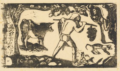 Tahitian Carrying Bananas (bæreren av fei) av Paul Gauguin