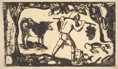 Tahitiske bærende bananer, 1898-99. av Paul Gauguin