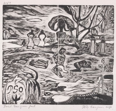 Tahitian Series: Offers to a God av Paul Gauguin