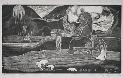 Tahiti-serien: Tilbedelse. av Paul Gauguin