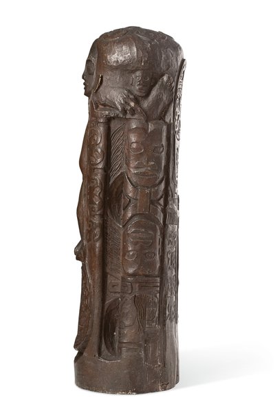 Tahitisk totem til Kristus på korset, etter 1894 (patinert gips) av Paul Gauguin