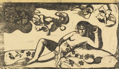 Te Arii Vahine Lady of Royal Blood, i eller etter 1895. av Paul Gauguin