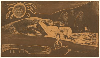 Te Po (Die lange Nacht) av Paul Gauguin