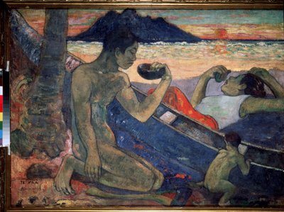 Te Vaa (Kanoen). Maleri av Paul Gauguin (1848-1903) av Paul Gauguin