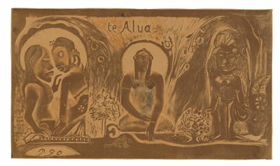 Te atua (Guden), fra Noa Noa-suiten av Paul Gauguin
