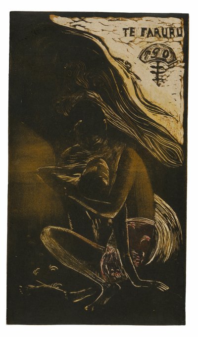 Te faruru (Here We Make Love), fra Noa Noa Suite av Paul Gauguin