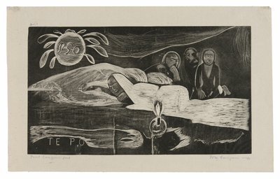 Te po (Natten), fra Noa Noa-suiten av Paul Gauguin