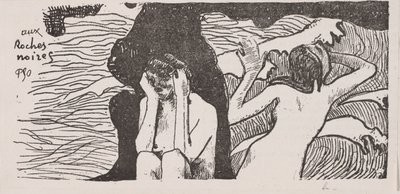 The Black Rocks. av Paul Gauguin