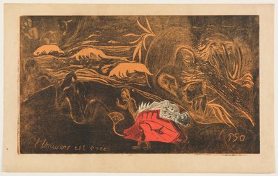 The Creation of the Universe, fra serien "Noa Noa" av Paul Gauguin
