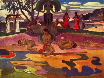 The Day of the God Mahana No Atua, 1936 av Paul Gauguin