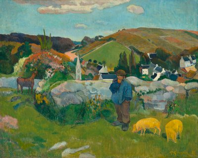 Svinegjeteren, 1888 av Paul Gauguin