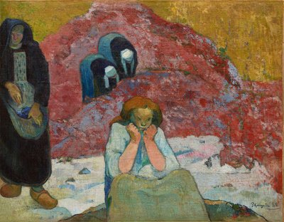 Vinhøsten, menneskelig elendighet, 1888. av Paul Gauguin