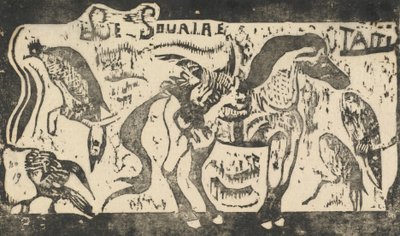 Tittelside for Le Sourire Tittel på smilet, i eller etter 1895. av Paul Gauguin