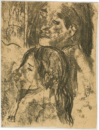 To Marquesans [recto] av Paul Gauguin