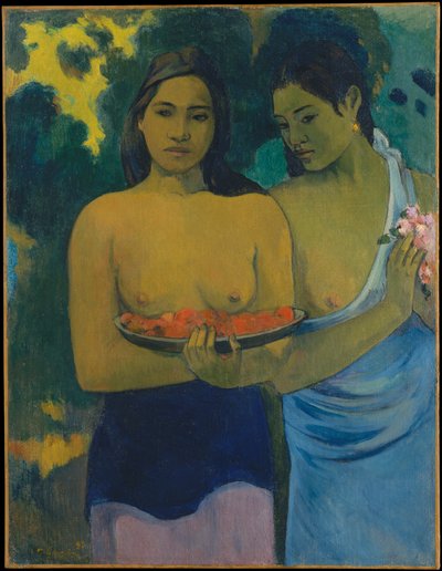 To tahitiske kvinner av Paul Gauguin