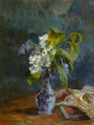 Vase med blomster av Paul Gauguin