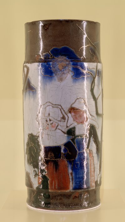 Vase med bretonske scener av Paul Gauguin