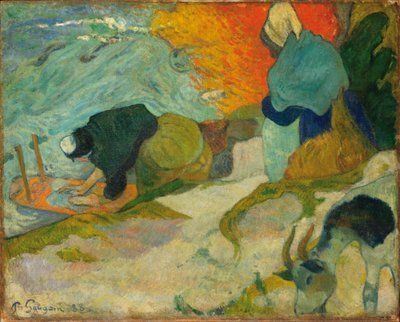 Vaskekvinner i Arles av Paul Gauguin