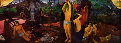Hvor kommer vi fra - Hva er vi - Hvor skal vi, 1936 av Paul Gauguin
