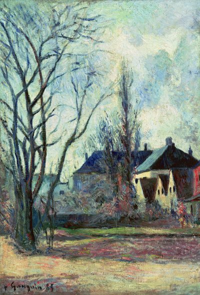 Vinterlandskap i København, 1885 av Paul Gauguin