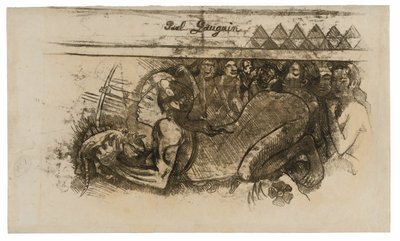Kvinne med en katt av Paul Gauguin