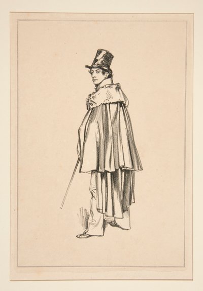 (DRAMATISK KUNSTNER.) av Paul Gavarni