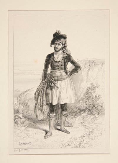 (SPANSK SMUGLER.) av Paul Gavarni