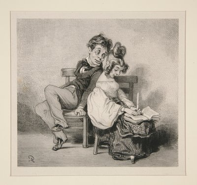 (SKILsom pleie,) av Paul Gavarni