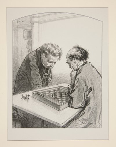 (Sjakk.) av Paul Gavarni