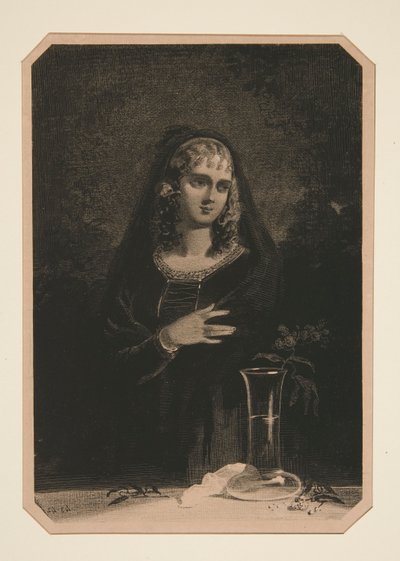 (HAN KRYSTALLVASE.) av Paul Gavarni