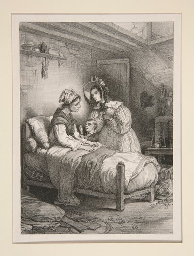 (Rescue At Home.) av Paul Gavarni