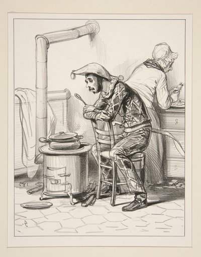 Forskutter meg hundre sous, mamma... av Paul Gavarni