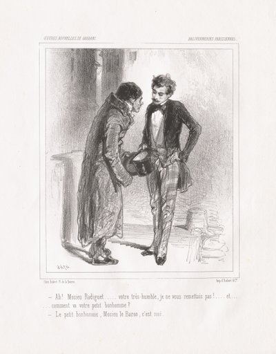 Parisisk tull: Ah! Herr Radiguet av Paul Gavarni