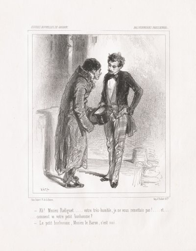 Parisisk tull: Ah! Monsieur Radiguet, 1847. av Paul Gavarni
