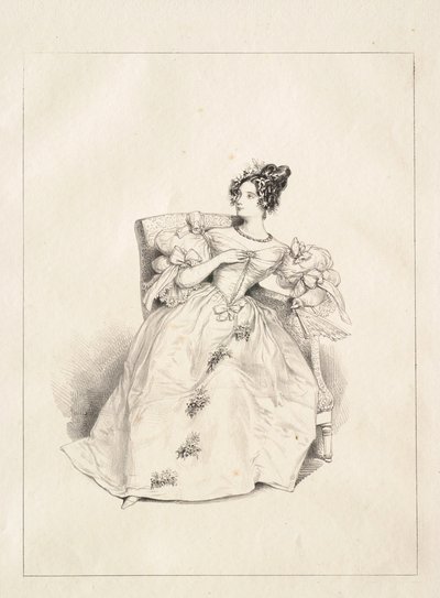 Ballkjole (Robe de bal) av Paul Gavarni