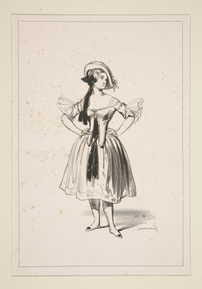 CHEVRIERE. Filthatt. av Paul Gavarni
