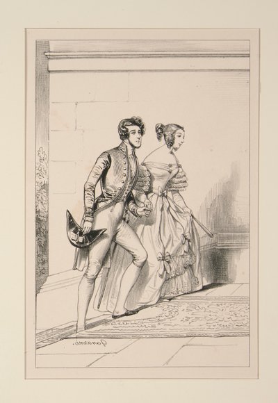 HOVDRAKT 1837 av Paul Gavarni