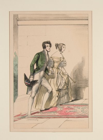 DOMSTOLDDRAKT 1837, av Paul Gavarni