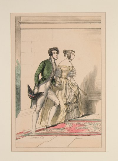 Hoffdrakt 1837, ... av Paul Gavarni