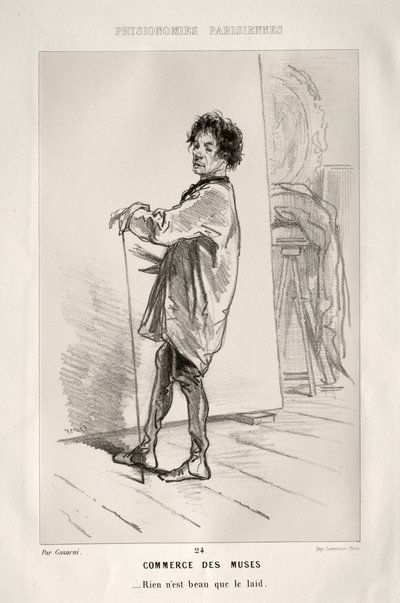Handel med musene av Paul Gavarni