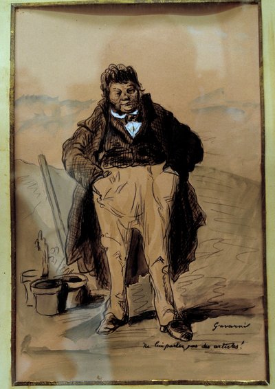 Ikke fortell ham om de rike borgerlige eller fremtredende provinskunstnerne som sannsynligvis jobber i administrasjonen som forakter kunstnere og andre antikoformistiske yrker. Tegneserie av Paul Gavarni (1804-1866) Clermont Ferrand fra 1800-tallet (Clermo av Paul Gavarni