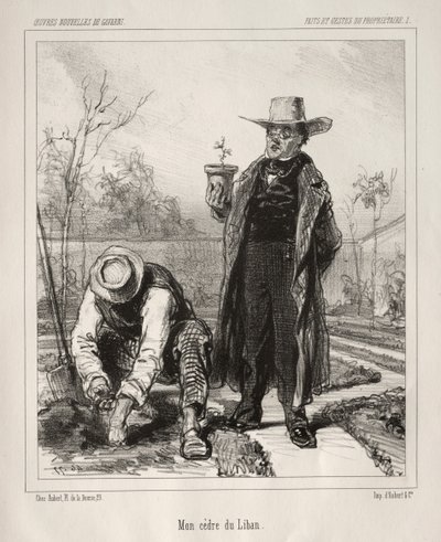 Handlinger og handlinger fra eieren. av Paul Gavarni