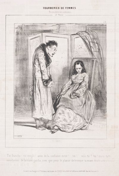 Deceptions of Women: In Matters of Sentiment, 1842. av Paul Gavarni