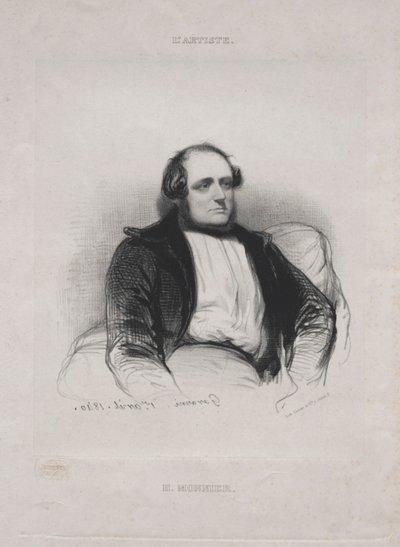 Henri Bonaventure Monnier, 1840. av Paul Gavarni