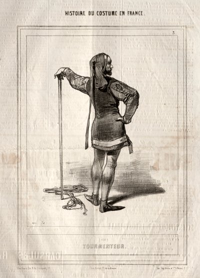 Historie om kostyme i Frankrike: Tormentor av Paul Gavarni