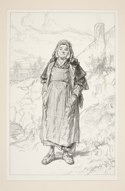 Melkeselger. Byantrekk. av Paul Gavarni