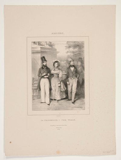 LA PROMENADEN. - GANGEN. av Paul Gavarni