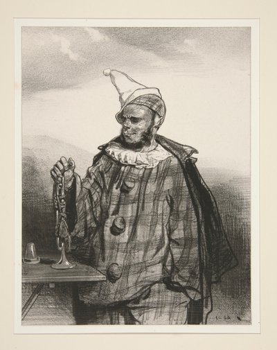 BENCHTOPP-TROMPETEN. av Paul Gavarni